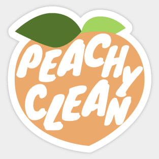 peachy clean peach Sticker